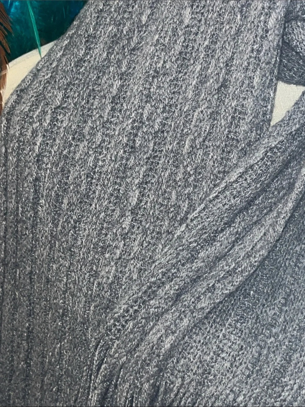 Classic Ribbed Gray Scarf - Women Accessories Super Soft Knit S195